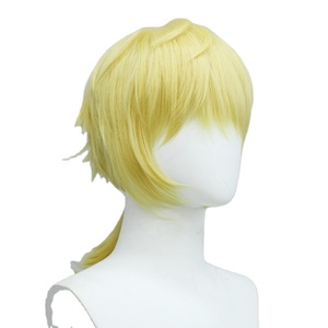 ขายส่งVocAloid <span class=keywords><strong>Rin</strong></span>/<span class=keywords><strong>Len</strong></span> Kagamineวิกผมคอสเพลย์ 14 นิ้วสั้นหยิกGolden Syntheticอะนิเมะคอสเพลย์เครื่องแต่งกายผมวิกผมสําหรับงานปาร์ตี้ - Product Image 4