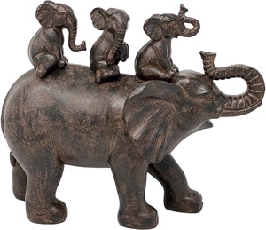 Figura de <span class=keywords><strong>elefante</strong></span> de resina para decoración del hogar, estatua decorativa de 8 "H 3 - Product Image 1