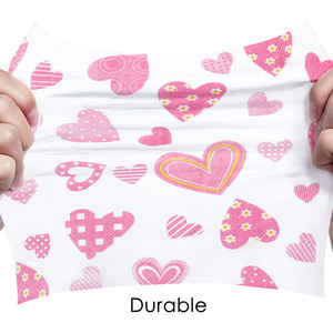 Servilletas de Papel Desechables con Diseño de Corazón Rosa <span class=keywords><strong>para</strong></span> Fiesta <span class=keywords><strong>Romántica</strong></span> de San Valentín, Colores Impresos Personalizados <span class=keywords><strong>para</strong></span> <span class=keywords><strong>Cena</strong></span> <span class=keywords><strong>en</strong></span> <span class=keywords><strong>Hotel</strong></span> - Product Image 2