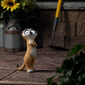 BSCI fabrika Meerkat bahçe süs güneş enerjili su geçirmez işık bahçe Meerkat