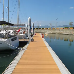 Floating Dock Platform Boats Marina Walkway Floaters Docks Jetty Aluminum Handrail Bridge Floating Pontoon