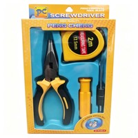 Ensemble d'outils à main G708, Kits d'outils à main, Tournevis, Couteau, Brosse, Pince, Marteau, Ruban adhésif, Produit à 1 $, Série 1$ Matériel et Outils