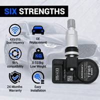 Capteur TPMS programmable universel ANDEREY 433 MHz 315 MHz, remplace 98 % des véhicules, capteur de pression des pneus PEPS pour la sécurité automobile