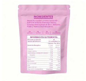 Mélange de Myo-Inositol et D-Chiro-Inositol 40:1 en poudre pour femmes avec folate, vitamine D3, zinc et inuline – Complément alimentaire Myo-Inositol - Product Image 3