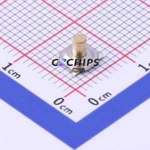 TS-1076S-A12B2 Tactile Switch SMD-4P,5.2x5.2mm Switch Single Pole Single Throw Round Button 1.8N Vertical Mount - Product Image 1