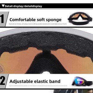 Lunettes de protection coupe-vent et anti-sable pour moto, lunettes anti-poussière pour hommes et femmes, lunettes de protection pour activités de plein air - Product Image 3