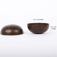 Bols en coque de noix de coco naturels de Malaisie et du Vietnam, personnalisables pour la décoration intérieure, style thaïlandais, pour plantes