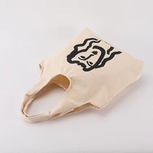 Bolso <span class=keywords><strong>de</strong></span> tela <span class=keywords><strong>de</strong></span> lona <span class=keywords><strong>de</strong></span> algodón para mujer Weekender <span class=keywords><strong>de</strong></span> gran tamaño con logotipo personalizado - Product Image 3