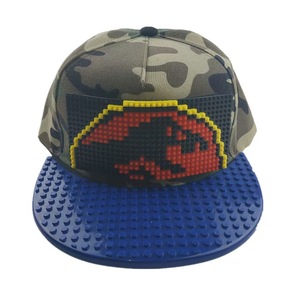 Diy Snapback <strong>Cap</strong> for Children With <strong>Lego</strong> Bricks Flat Bill Hip Hop Hats for Kids - Product Image 5