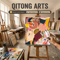 Peinture à l'huile artisanale, art abstrait moderne minimaliste, grande œuvre originale, texture murale géante, cadre personnalisé, vente en gros pour hôtels