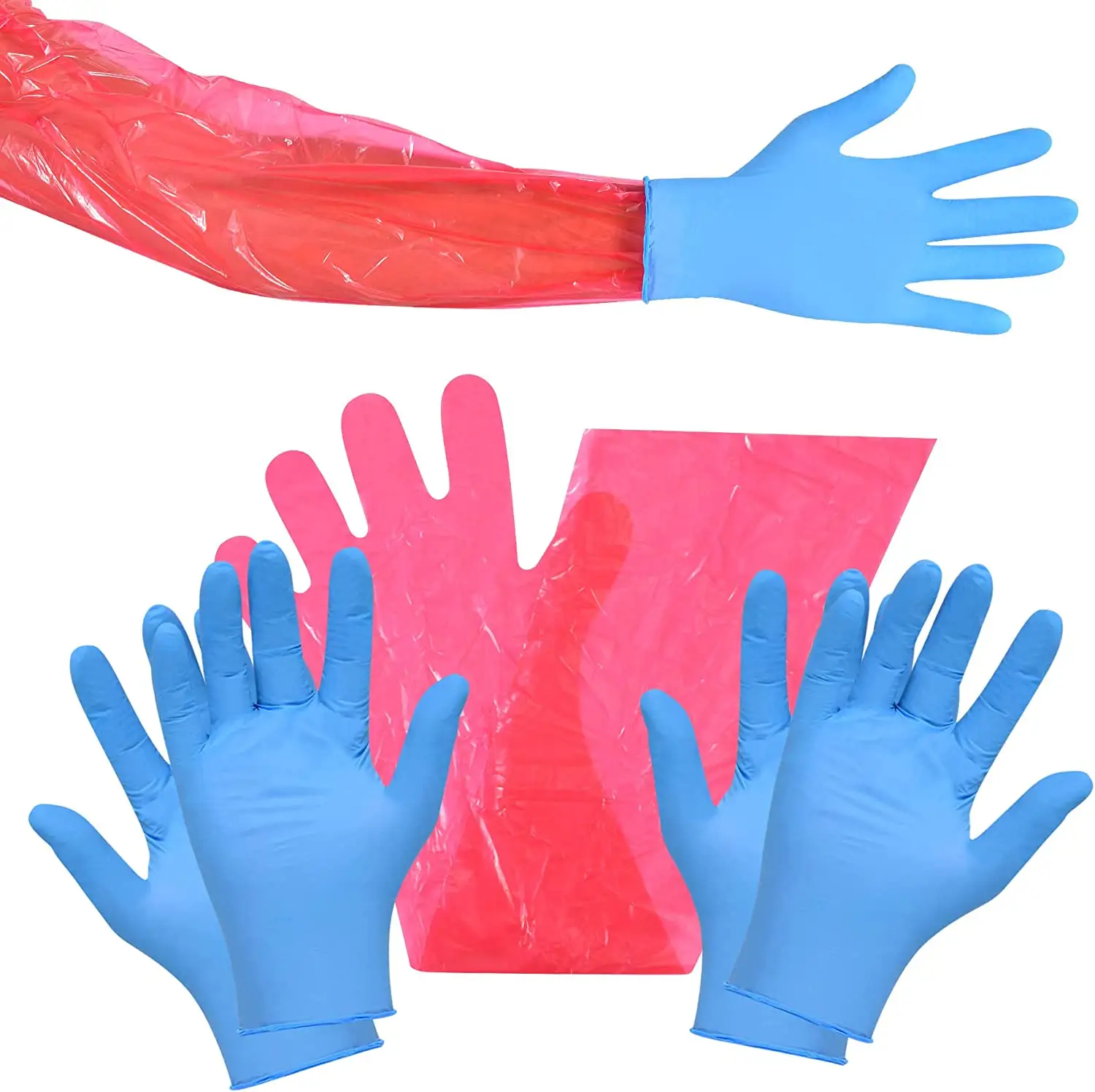 Disposable long arm gloves VeterinaryCleaning Hunting Field Processing gloves field dressing deer hunting full arm gloves