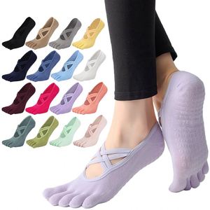 Women's Non-slip Five-finger Yoga <b>Socks</b> Broadcast Body Dance Aerobics Pilates Fitness Sports <b>Socks</b> - Product Image 1
