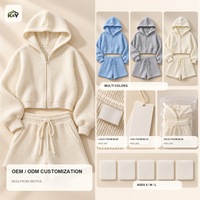 Cardigan à capuche en laine gaufrée 3D authentique pour femme, manches longues, infroissable, coupe classique, idéal pour la maison