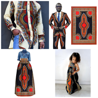 100% katun kain Poplin dengan pola kartun anyaman Afrika lilin Ankara kain cetak warna-warni Batik