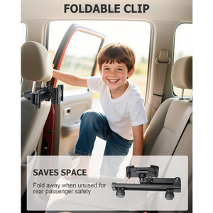 Support universel pour tablette à fixer sur l'appuie-tête de <span class=keywords><strong>voiture</strong></span>, vente en gros d'usine, rotation à 360°, support réglable pour iPad, pour siège arrière - Product Image 6