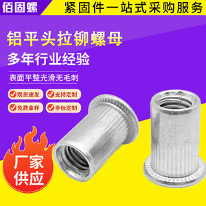 Aluminum <b>Rivet</b> <b>Nut</b> M6 Metric Coarse Thread Fully Threaded For Aluminum Rail Transit Equipment - Product Image 5