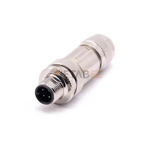 M12 Waterproof Cable Connector - IP67 Rated for Harsh Environments