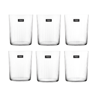 Juego de 6 vasos de agua Gary Line en vidrio transparente de 56 cl - Product Image 1