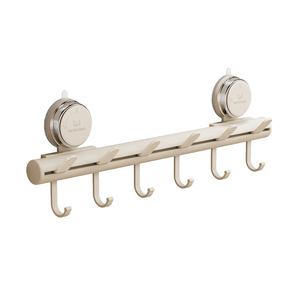 Gancho con ventosa, colgador de puerta móvil, perchero de pared extraíble, organizador de almacenamiento, diseño minimalista - Product Image 5