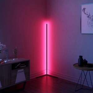 RGB LED Corner Floor <b>Lamp</b> for Household and Hotel Minimalist Design with <b>Remote</b> <b>Control</b> - Product Image 3