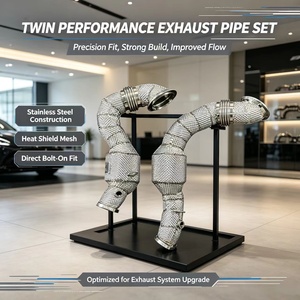 Высококачественная Изолированная труба для выхлопной трубы Ss304 для BMW 135i <span class=keywords><strong>335i</strong></span> Z4 E82 E87 E81 E90 E91 <span class=keywords><strong>E92</strong></span> N54 Dumppipe повышает эффективность - Product Image 1