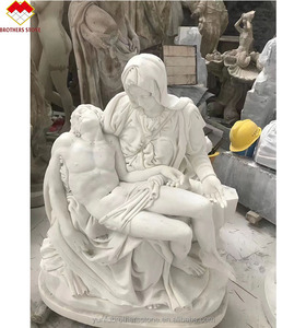 手彫り石像 女性像 裸婦 ポーズをとる石像 セクシーな女性 大理石像 - Product Image 4