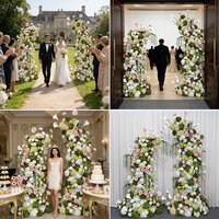 Realistische Seidenrosen, Hortensien und Calla-Lilien als Ornamente für Hochzeiten, Chinesisches Neujahr & Schulanfang, Umweltfreundliche Hintergrund-Dekoration