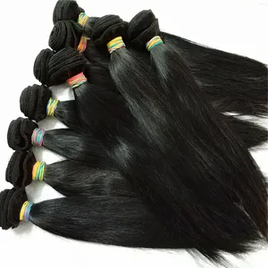 Lestflyペルーのストレートヘアの人間の髪の毛のバンドルRemyVirgin Hair Long Inches For Bundles Deals