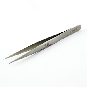 แหนบปลายแหลมสแตนเลสเวตัส MJP-15-9 ป้องกันแม่เหล็ก สำหรับการปลูกถ่ายขนตา - Product Image 4