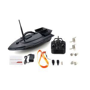 Barco Cebador de Pesca RC 54x27x21cm con Control Remoto de 500m, 2 Tolvas, Retorno con un Botón, Plástico Rojo, Alimentado por Batería - Product Image 5