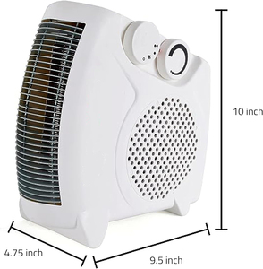 500W Portable Electric Thermo Fan <b>Heater</b> with 2 Heat Settings and OverHeat protection for Home <b>Small</b> Room - Product Image 5