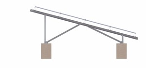 Uisolar <span class=keywords><strong>panel</strong></span> năng lượng mặt trời cực gắn nhôm thép mặt đất nghiêng Hệ thống điều chỉnh khung quang điện cho tấm pin mặt trời - Product Image 3