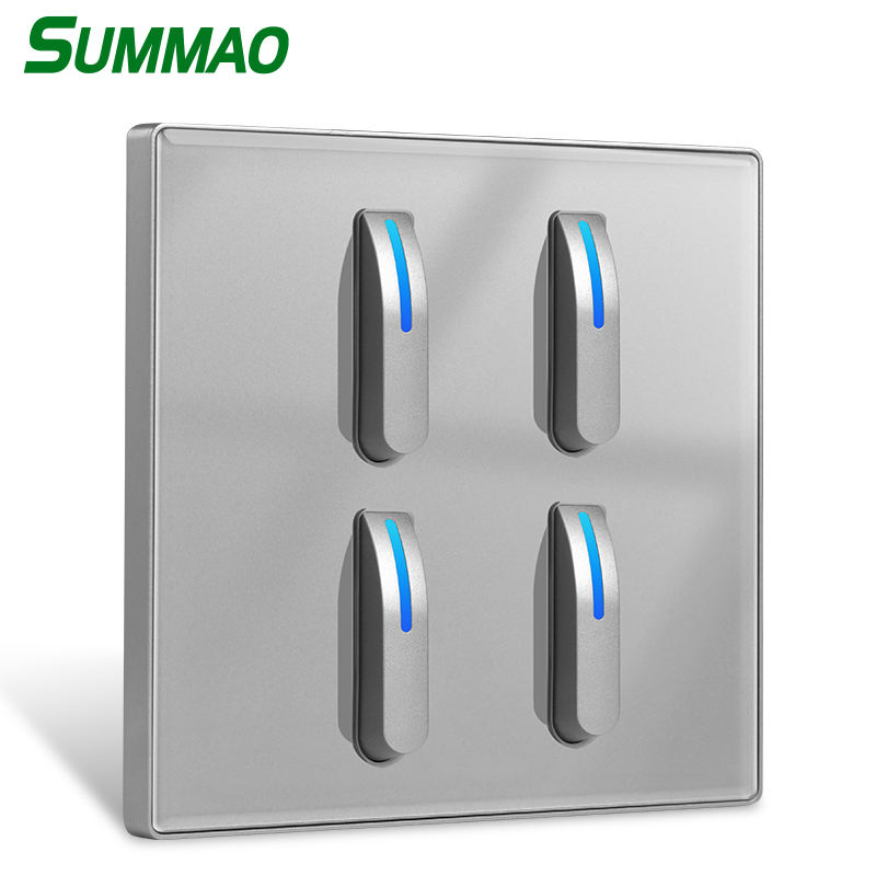 Wholesale Universal Light Multicolor 1/2/3/4 Gang Piano Switch and Socket Wall Switches for Home