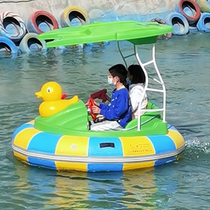 <span class=keywords><strong>Gommone</strong></span> Gonfiabile UFO per Adulti e Bambini, Auto d'Acqua in Fibra di Vetro e PVC, Bumper Boat a Batteria per Parco Divertimenti - Product Image 3