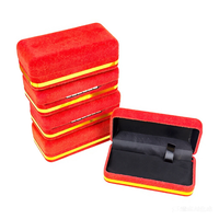 Étui en velours floqué avec boîtes d'emballage pour cartouches vides ultra premium jetables Box Ace Rouge