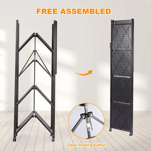 Estantería Plegable de Almacenamiento de 5 Niveles, Librero Multifuncional y Estantes para Despensa, Organización para Islas y Carros de Cocina - Product Image 5