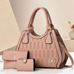 Hot <b>Sale</b> Lady's Totes Casual Leather Crossbody Bags Waterproof PU Handbag Purse Set 3pcs - Product Image 1