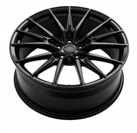 Rines de Aleación Negros Brillantes de 17-22 Pulgadas con Diseño Multirradio Forjado 5x112/5x120 para Audi BMW