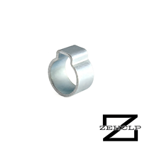 Collier de serrage simple en acier au carbone zingué, type à sertir progressif, robuste, pour tuyau, tube, automobile, soufflet de cardan, conduite de carburant