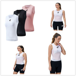 Gilet de sport pour <span class=keywords><strong>femme</strong></span> personnalisé, à séchage rapide, respirant, sans manches, vente en gros, OEM, nom de l'équipe, couche de base pour le cyclisme - Product Image 2