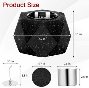 <strong>Table</strong> <strong>Top</strong> <strong>Fire</strong> Pit Portable Mini <strong>Fire</strong> <strong>Bowl</strong> with Extendable Forks <strong>Fire</strong> Pit Indoor Outdoor Grey Concrete <strong>Table</strong> <strong>Top</strong> Fireplace - Product Image 2
