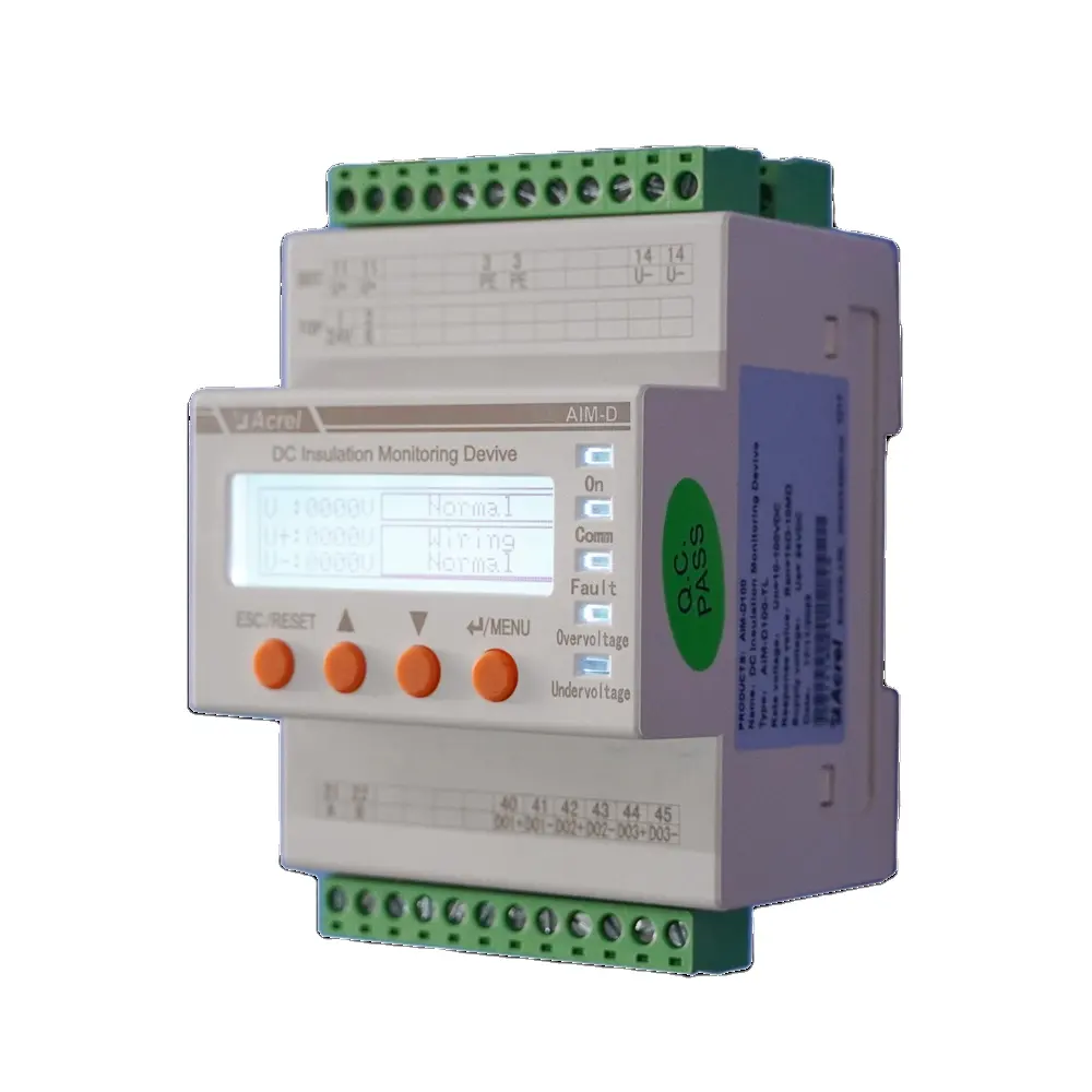 Acrel AIM-D100-T Photovoltaik-Gleichstromsysteme Dämmungsfestigkeitsmonitor