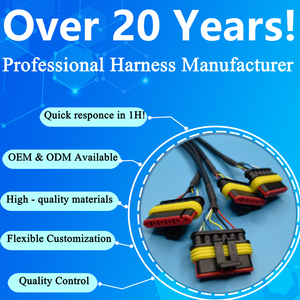 Vente Chaude Direct Usine ODM OEM Faisceau de Câbles Personnalisé AMP Terminal Automobile Conducteur en Cuivre Étamé Isolation <span class=keywords><strong>PVC</strong></span> pour - Product Image 6