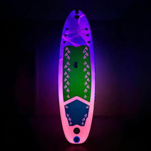กระดานยืนพายแบบเป่าลมพร้อมไฟ LED ดีไซน์ OEM สำหรับเล่นน้ำ - Product Image 1