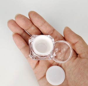 Rõ Ràng <span class=keywords><strong>Acrylic</strong></span> Hình Kim Cương Độc Đáo Mỹ Phẩm Mẫu Bao Bì Container Kem <span class=keywords><strong>Jar</strong></span> 10G - Product Image 6