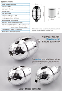 Filtros de Cartucho para Chuveiro com Baixo MOQ, Fabricantes Modernos de Chuveiros, Filtro de Chuveiro de 15 Estágios - Product Image 5