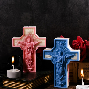 Phục Sinh Chữ Thập Silicone Nến Khuôn Hương Liệu Nến Trang Trí Nội Thất Trang Trí Nhựa Thủ Công Mỹ Nghệ - Product Image 2