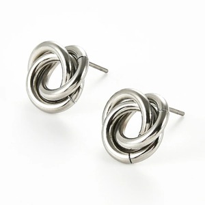 1 par de pendientes de acero inoxidable con diseño en espiral, estilo punk, geométricos, plateados y dorados, para mujeres y niñas, regalo de joyería. - Product Image 3