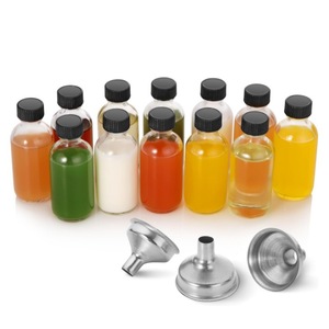 Thực Phẩm Cấp <span class=keywords><strong>2</strong></span> <span class=keywords><strong>Oz</strong></span> Chai Thủy Tinh Bắn Với Mũ 60Ml Mini Du Lịch Cần Thiết Chai Thích Hợp Cho Tự Làm Nước Trái Cây - Product Image 2