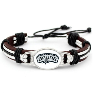NBAA pour la <span class=keywords><strong>National</strong></span> <span class=keywords><strong>Basketball</strong></span> <span class=keywords><strong>Association</strong></span> Bracelet en cuir hologramme vintage avec motif diamant et papillon Cadeau unisexe - Product Image 6